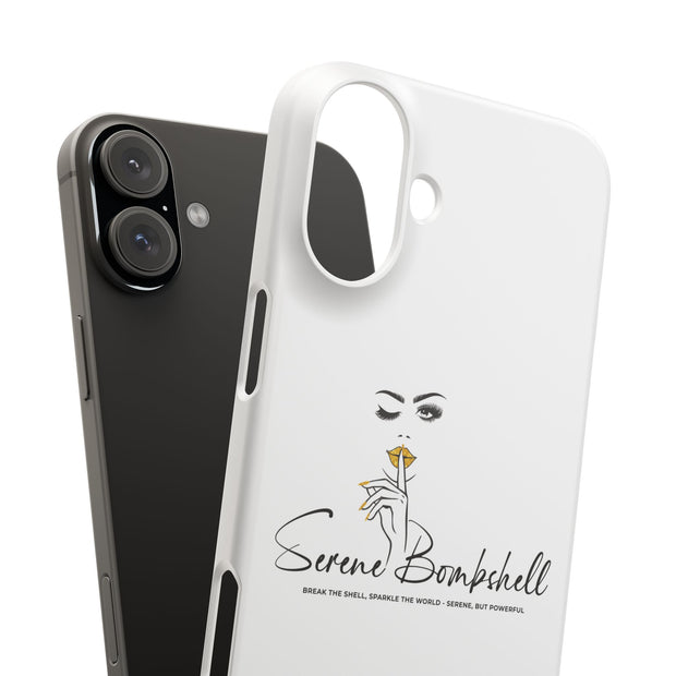 Serene Bombshell Phone Case, Chic Snap Case, Stylish Phone Cover