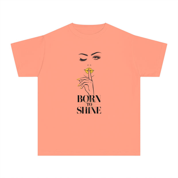 Born to Shine Stylish Youth Tee - Graphic T-Shirt for Trendy Kids