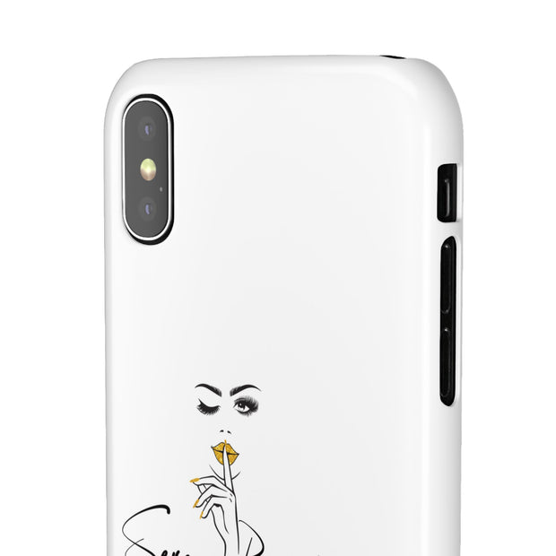 Serene Bombshell Phone Case, Chic Snap Case, Stylish Phone Cover