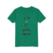 Born to Shine Youth Tee, Stylish Graphic Young Adult Shirt