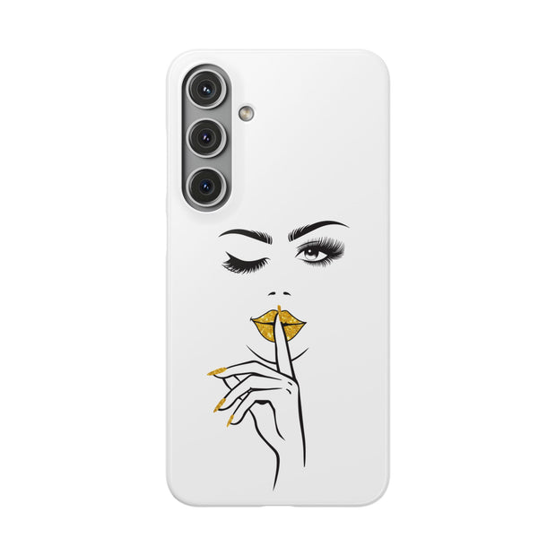Serene Bombshell Phone Case, Chic Snap Case, Stylish Phone Cover