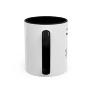 Serene Bombshell Stylish Black-Handled Coffee Mug - Perfect for Morning Brew