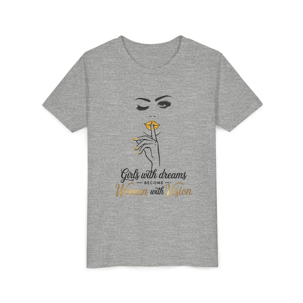 Girls with Dreams Youth Tee, Stylish Graphic Young Adult Shirt