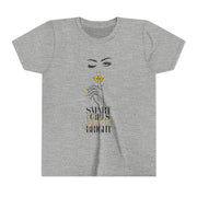 Smart Girls Shine Bright Youth Tee, Stylish Graphic Young Adult Shirt
