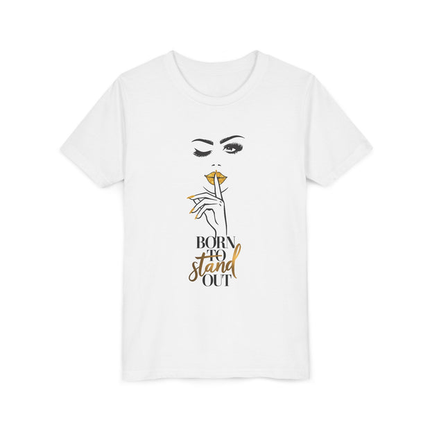 Born To Stand Out Youth Tee, Stylish Graphic Young Adult Shirt