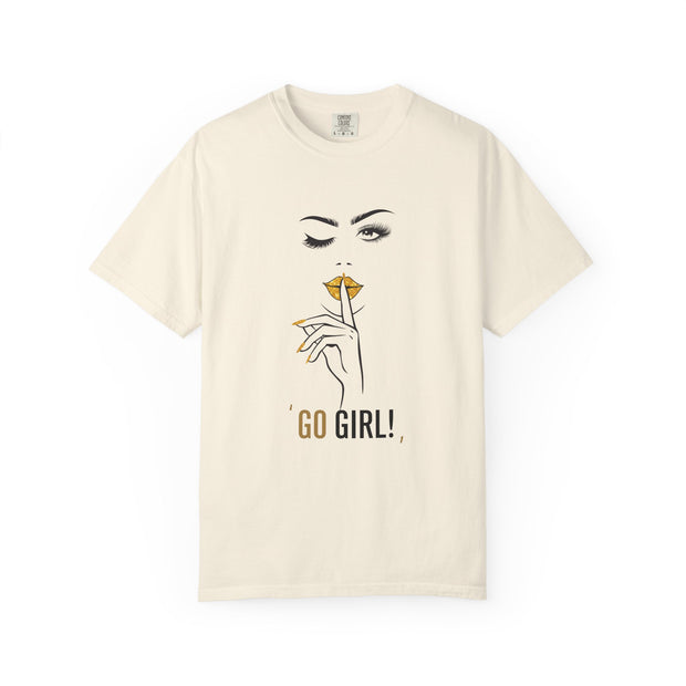 Serene Bombshell Inspirational T-shirt - 'GO GIRL!' Graphic Tee, Women's Empowerment