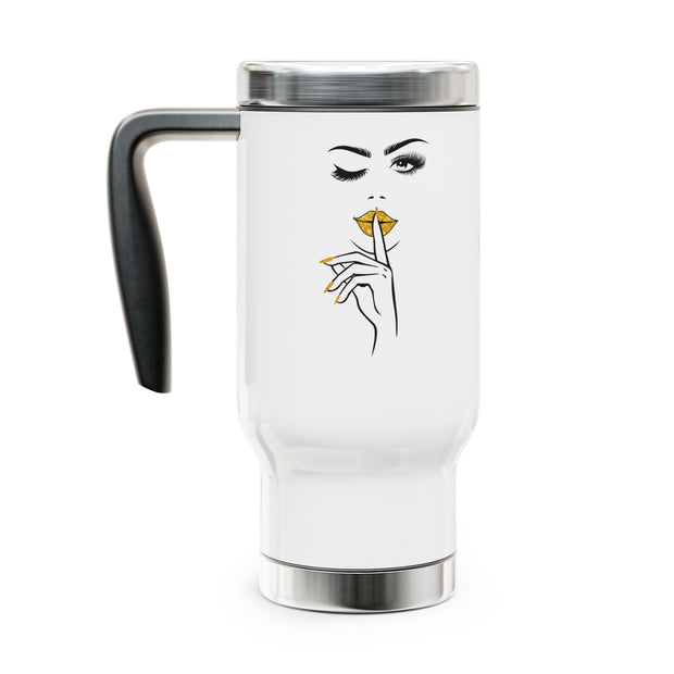 Serene Bombshell Stylish Stainless Steel Travel Mug, Coffee Tumbler