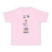 Smart Girls Shine Bright Stylish Youth Tee - Graphic T-Shirt for Trendy Kids