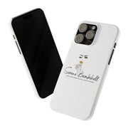 Serene Bombshell Slim Phone Cases with Stylish Illustration