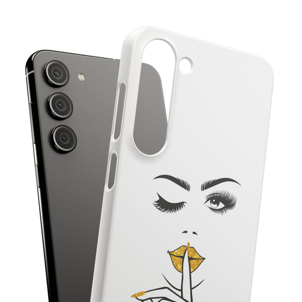 Serene Bombshell Phone Case, Chic Snap Case, Stylish Phone Cover