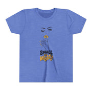 Small But Mighty Youth Tee, Stylish Graphic Young Adult Shirt