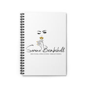 Serene Bombshell Chic Spiral Notebook - Glamorous Design