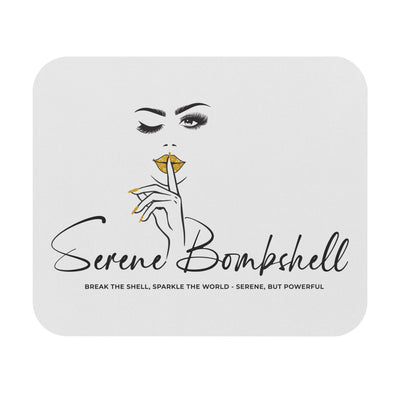 Serene Bombshell Mouse Pad - Empowering Desk Accessory