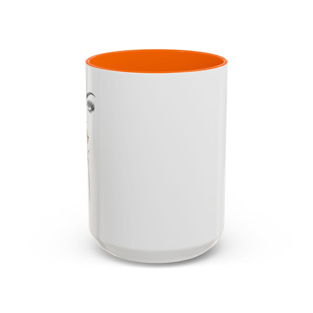 Serene Bombshell Stylish Black-Handled Coffee Mug - Perfect for Morning Brew