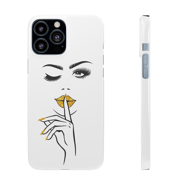 Serene Bombshell Phone Case, Chic Snap Case, Stylish Phone Cover