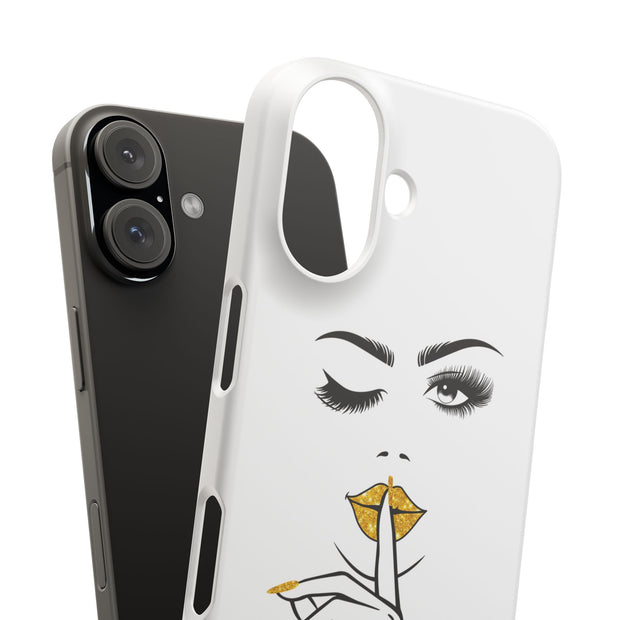 Serene Bombshell Phone Case, Chic Snap Case, Stylish Phone Cover