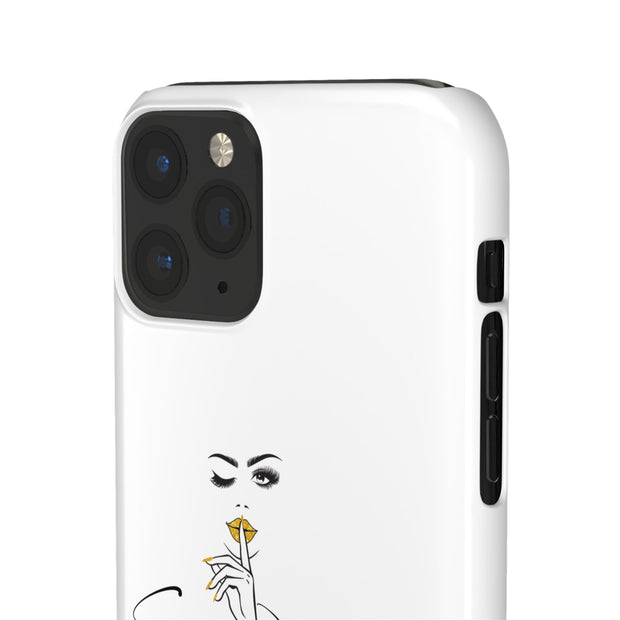 Serene Bombshell Phone Case, Chic Snap Case, Stylish Phone Cover