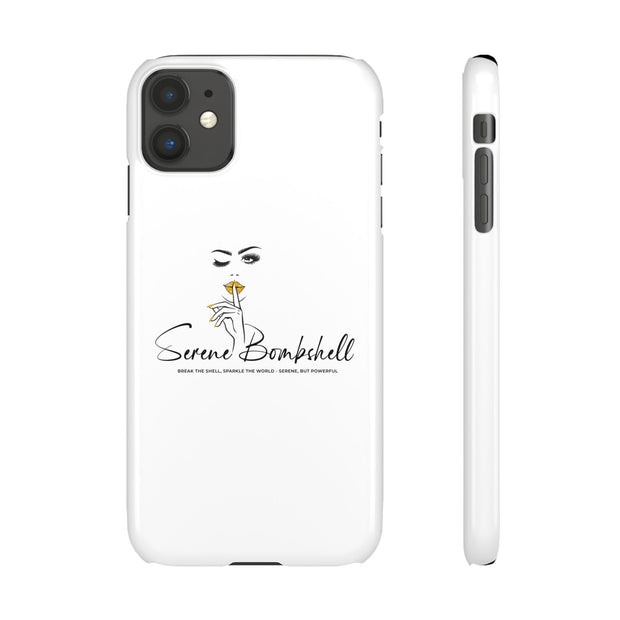 Serene Bombshell Phone Case, Chic Snap Case, Stylish Phone Cover