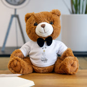 Dream Big, Sparkle More Charming Plush Teddy Bear with Customizable T-Shirt