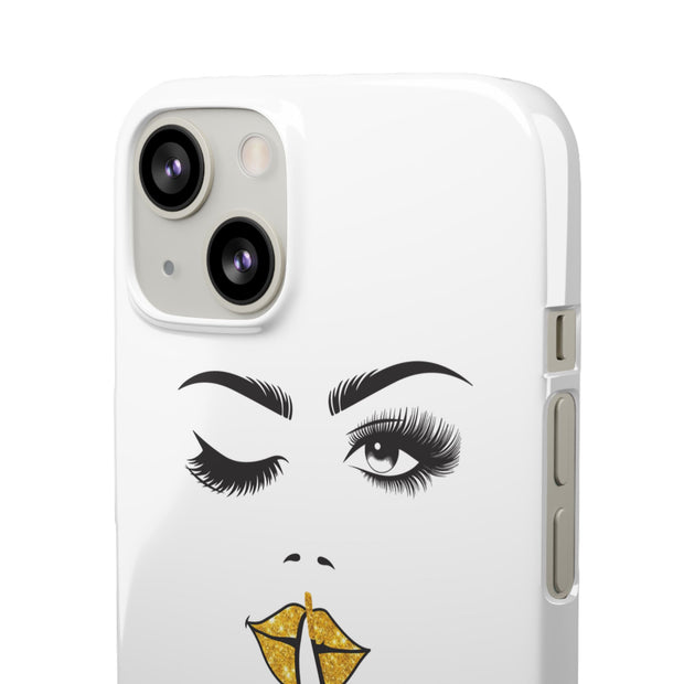 Serene Bombshell Phone Case, Chic Snap Case, Stylish Phone Cover
