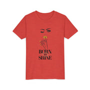 Born to Shine Youth Tee, Stylish Graphic Young Adult Shirt