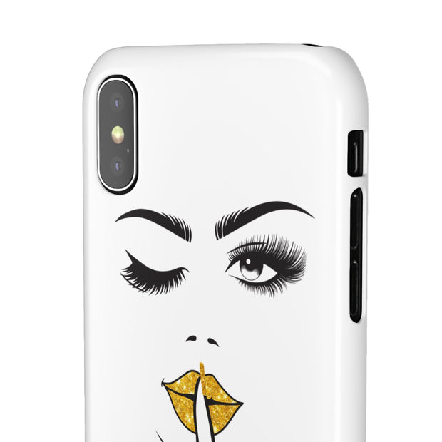 Serene Bombshell Phone Case, Chic Snap Case, Stylish Phone Cover