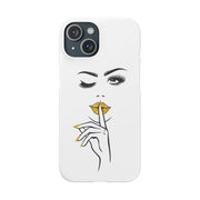 Serene Bombshell Phone Case, Chic Snap Case, Stylish Phone Cover