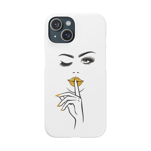 Serene Bombshell Phone Case, Chic Snap Case, Stylish Phone Cover