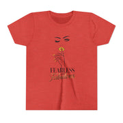 Fearless and Fabulous Youth Tee, Stylish Graphic Young Adult Shirt