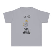 Cutie with a Mission Stylish Youth Tee - Graphic T-Shirt for Trendy Kids