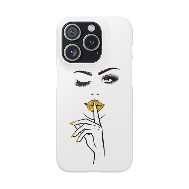 Serene Bombshell Phone Case, Chic Snap Case, Stylish Phone Cover