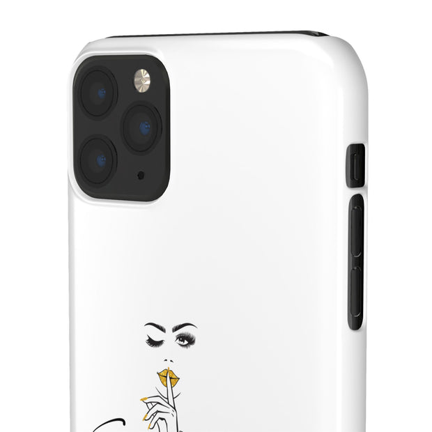 Serene Bombshell Phone Case, Chic Snap Case, Stylish Phone Cover