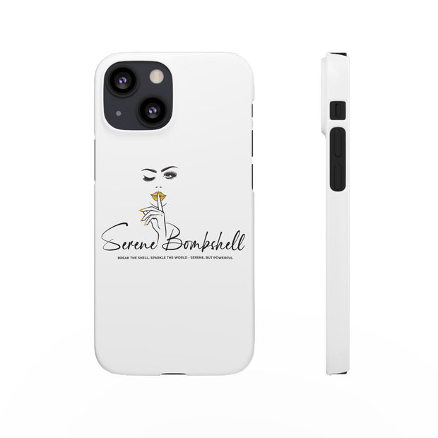 Serene Bombshell Phone Case, Chic Snap Case, Stylish Phone Cover