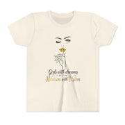Girls with Dreams Youth Tee, Stylish Graphic Young Adult Shirt