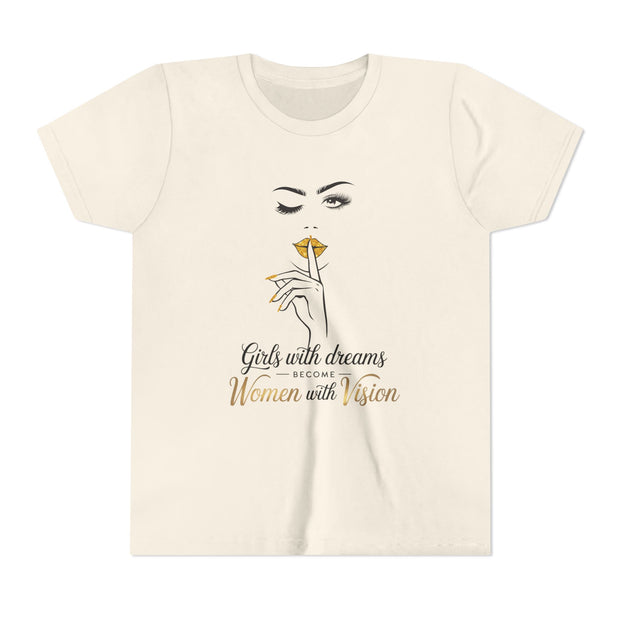 Girls with Dreams Youth Tee, Stylish Graphic Young Adult Shirt