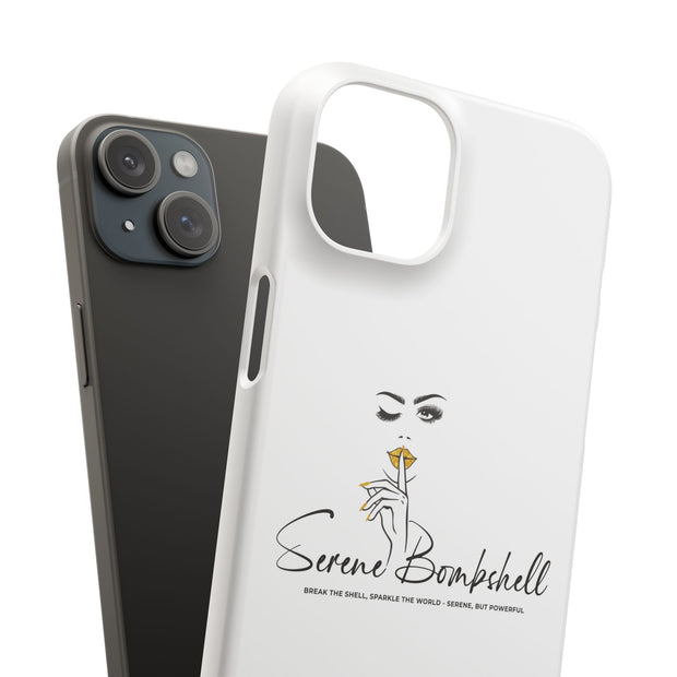 Serene Bombshell Phone Case, Chic Snap Case, Stylish Phone Cover