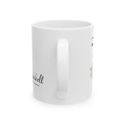 Serene BombShell Ceramic Coffee Mug, Unique Gift for Coffee Lovers