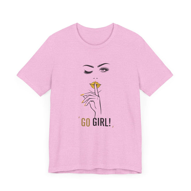 Serene Bombshell Empowering Graphic Tee "Go Girl" for Confident Women