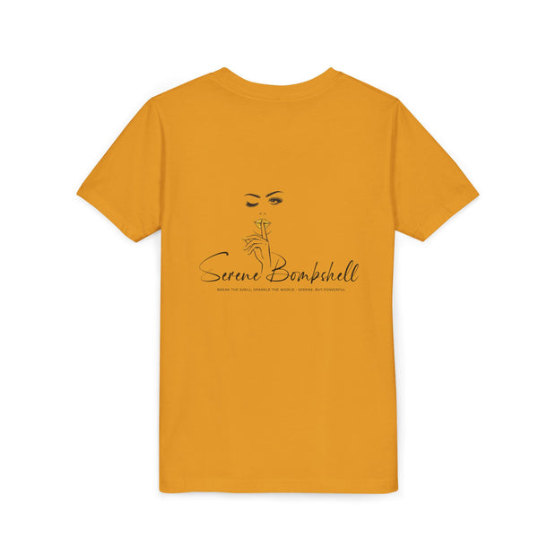 Smart Girls Shine Bright Youth Tee, Stylish Graphic Young Adult Shirt