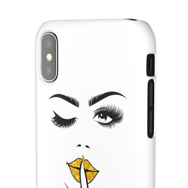 Serene Bombshell Phone Case, Chic Snap Case, Stylish Phone Cover