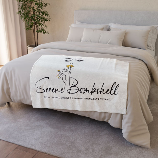 Serene Bombshell Blanket - Cozy Throw for Relaxation, Living Room Decor