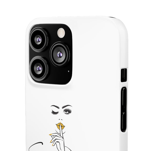 Serene Bombshell Phone Case, Chic Snap Case, Stylish Phone Cover