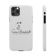 Serene Bombshell Slim Phone Cases with Stylish Illustration