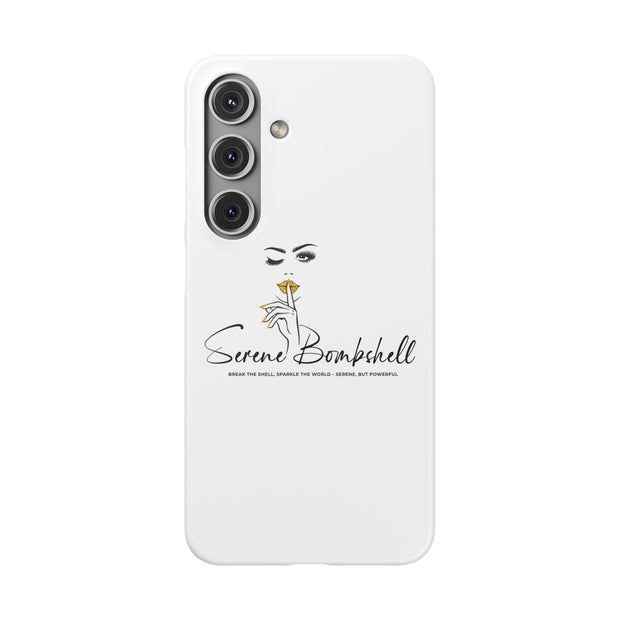 Serene Bombshell Phone Case, Chic Snap Case, Stylish Phone Cover