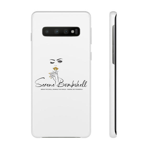 Serene Bombshell Phone Case, Chic Snap Case, Stylish Phone Cover