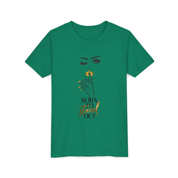 Born To Stand Out Youth Tee, Stylish Graphic Young Adult Shirt