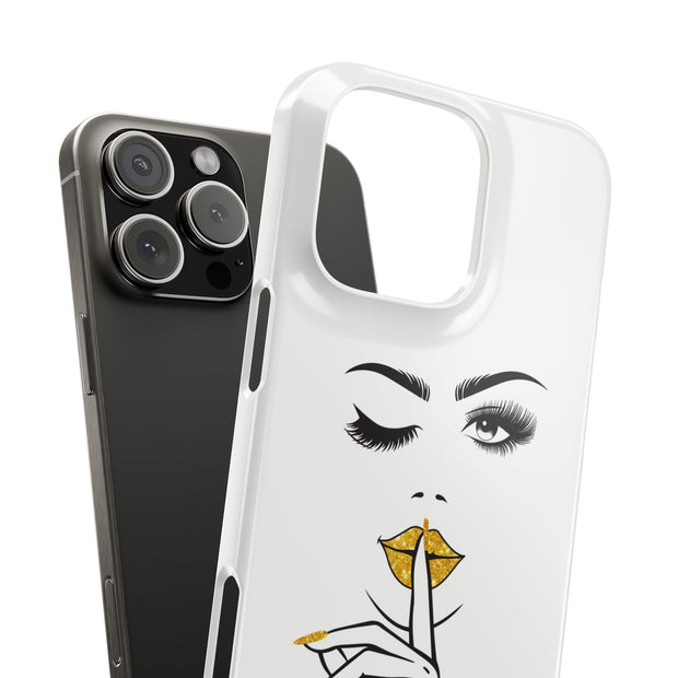 Serene Bombshell Phone Case, Chic Snap Case, Stylish Phone Cover