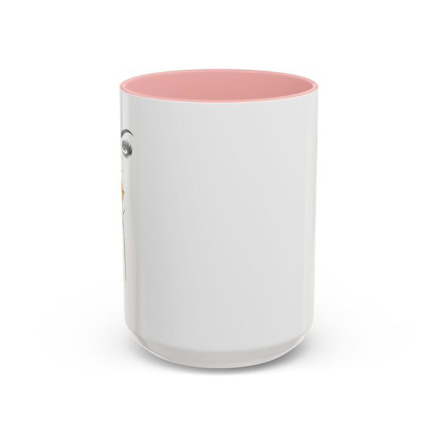 Serene Bombshell Stylish Black-Handled Coffee Mug - Perfect for Morning Brew