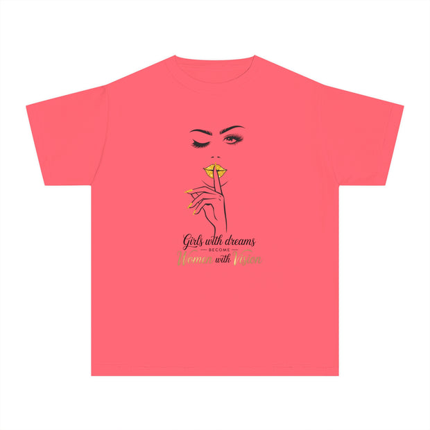 Stylish Youth Tee - Girls with Dreams Graphic T-Shirt for Trendy Kids