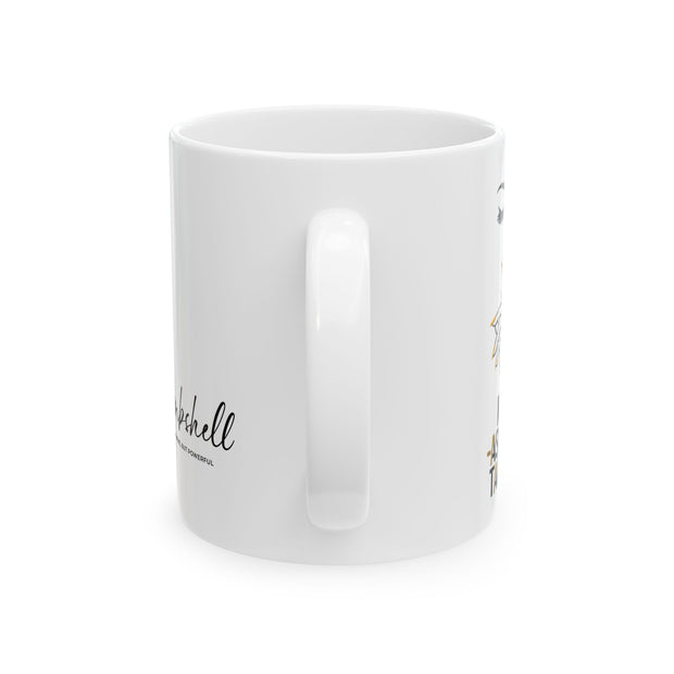 Serene BombShell "Not Asking, Taking!" Ceramic Coffee Mug, Unique Gift for Coffee Lovers, Tea Drinkers